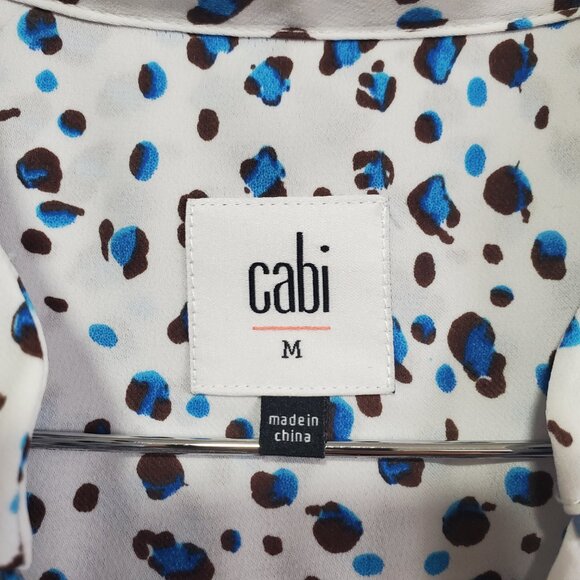 CABI Camilla Sleeveless Button Up Dress Sleeveless Leopard Print Women's Medium - Picture 10 of 14